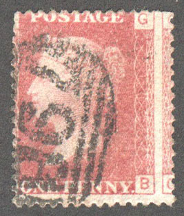 Great Britain Scott 33 Used Plate 103 - GB - Click Image to Close